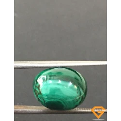 13.69 ct Natural Certified Malachite stone 