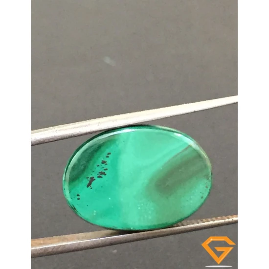 15.47 ct Natural Certified Malachite stone 15.47 ct Natural Certified Malachite stone