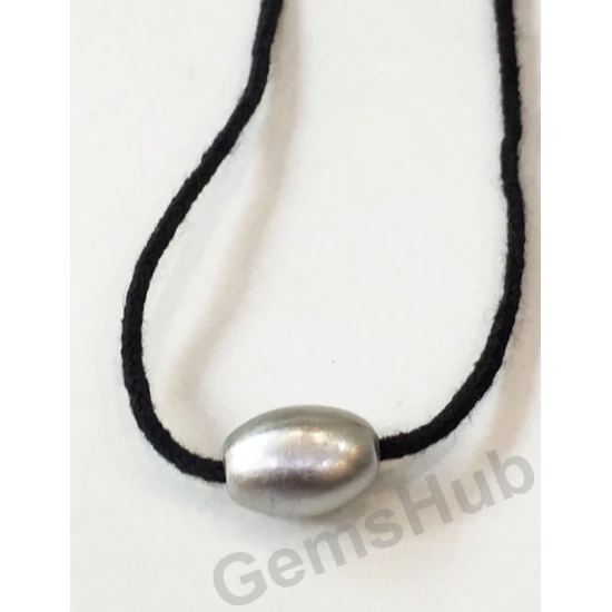 Lingam Shape Parad Gutika Pendent in thread Size- 15 mm