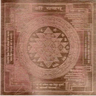Sri Yantra/shri Yantra energised Copper Yantra for Wealth & Prosperity