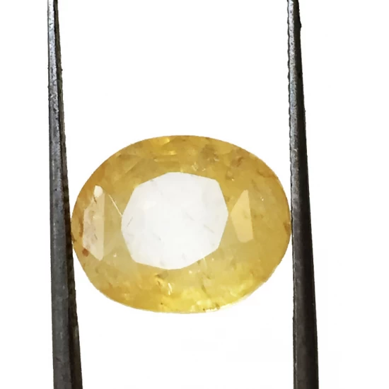9.44 ct/10.50 ratti Natural Certified Ceylon Pukhraj/Yellow Sapphire 9.44 ct/10.50 ratti Natural Certified Ceylon Pukhraj/Yellow Sapphire