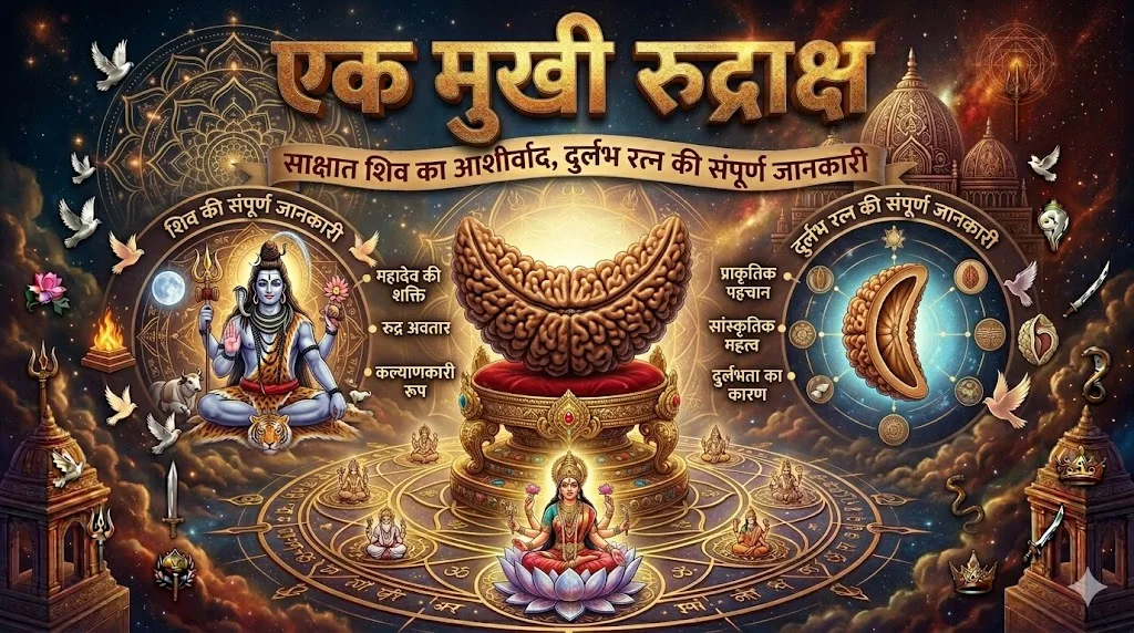एक मुखी रुद्राक्ष — साक्षात शिव का आशीर्वाद, दुर्लभ रत्न की संपूर्ण जानकारी | Gemshub International