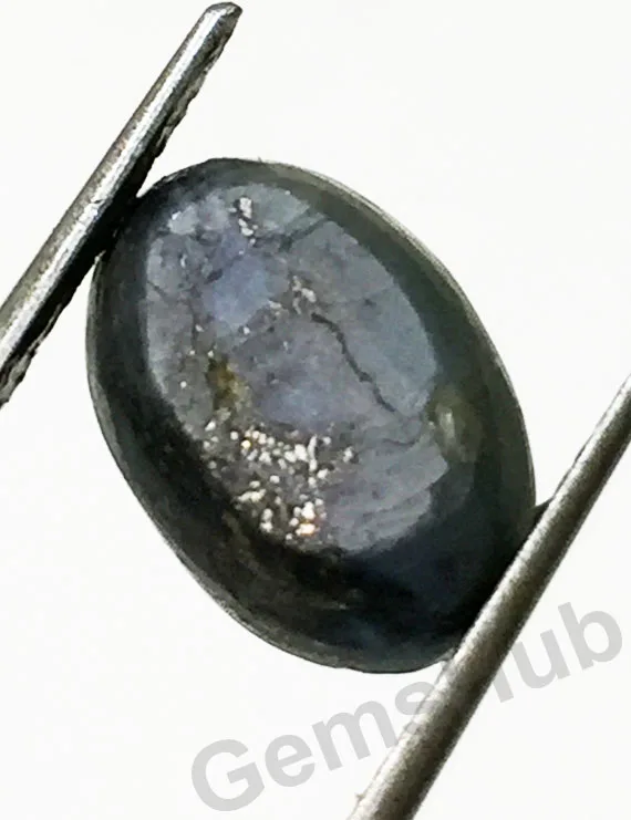 4.80 Ratti (4.32 Ct) Natural Black Chrysoberyl Cat's Eye (Lehsunia) | Certified Gemstone