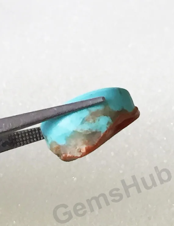 12.34 Ct Natural Turquoise (Firoza) Stone – Certified, Genuine & Astrologically Recommended | Gemshub
