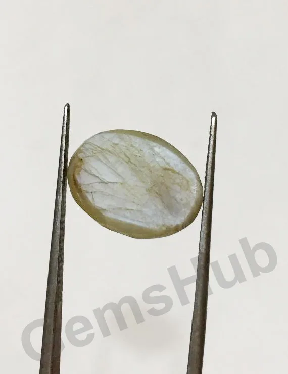 8.50 Ratti (7.83 Ct) Natural Chrysoberyl Cat's Eye (Lehsunia) | Certified Gemstone