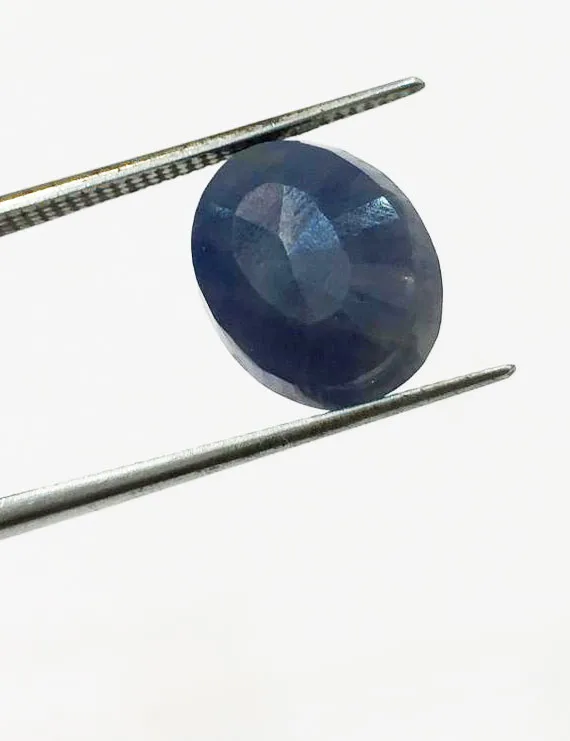 6.63 Ratti (5.97 Ct) Natural Non-Heat Non-Treated Blue Sapphire (Neelam)