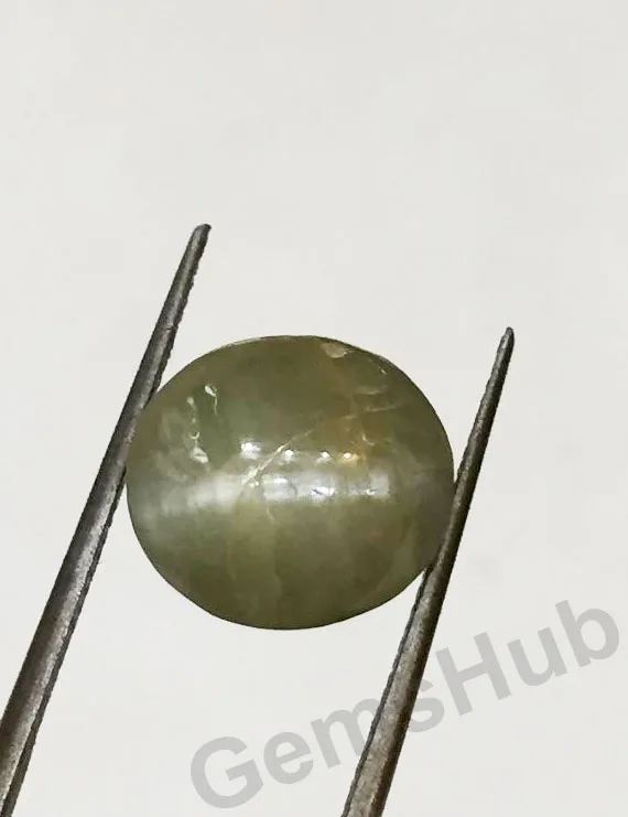 10.00 Ratti (8.98 Ct) Natural Chrysoberyl Cat's Eye (Lehsunia) | Certified Gemstone