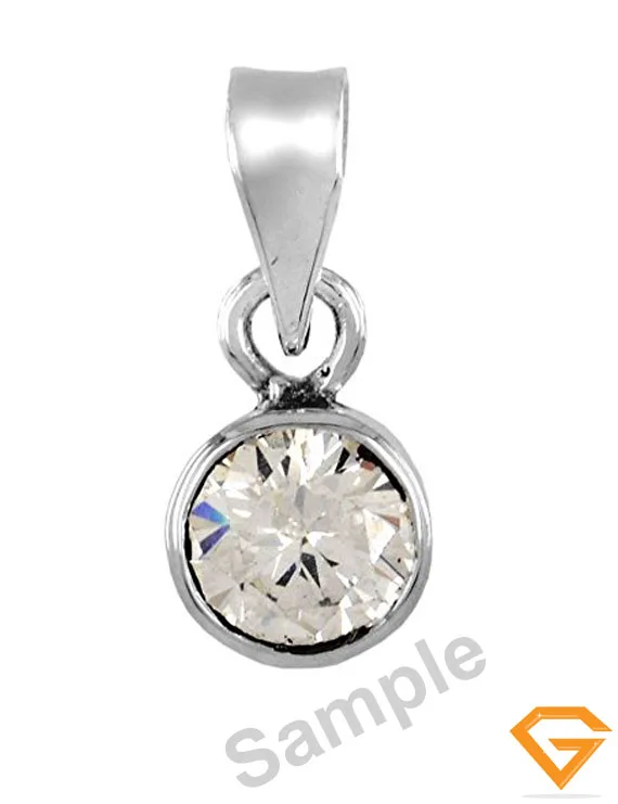 7.25 Ratti American Diamond Silver Pendant