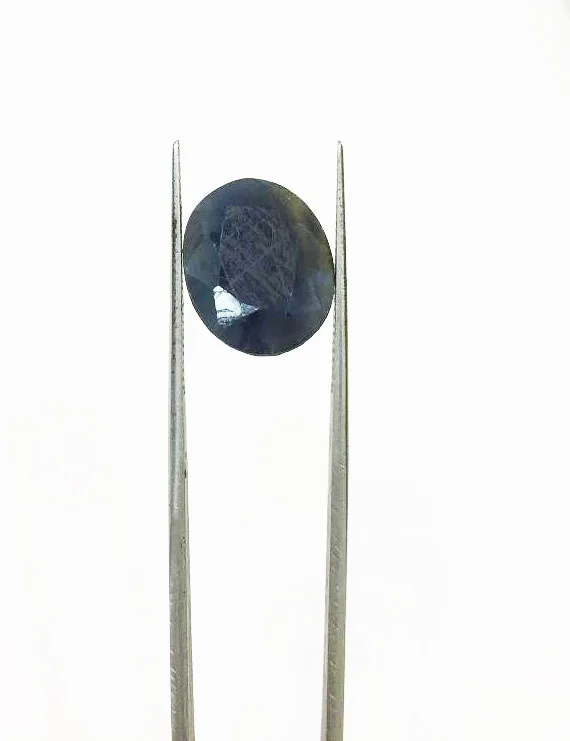 10.50 Ratti (9.61 Ct) Natural Non-Heat Non-Treated Blue Sapphire (Neelam)