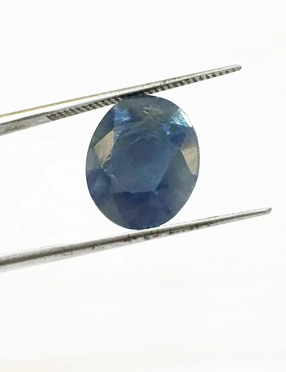8.40 Ratti (7.55 Ct) Natural Non-Heat Non-Treated Blue Sapphire (Neelam)