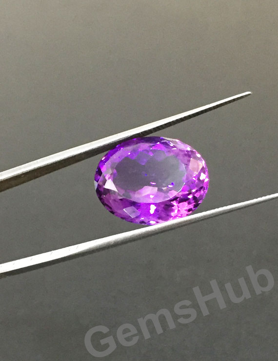 15.13 ct Natural Certified Amethyst (Jamunia) -Premium Quality