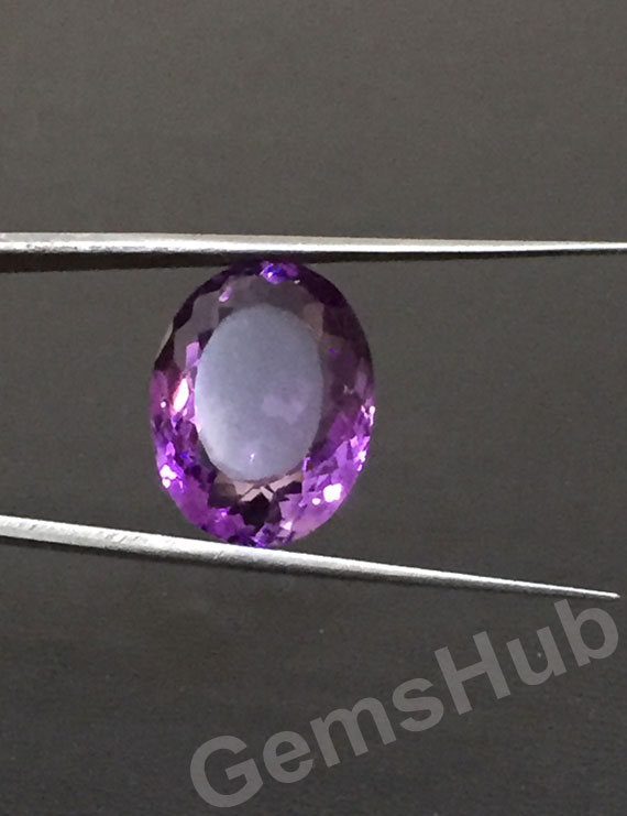 16.30 ct Natural Certified Amethyst (Jamunia) -Premium Quality