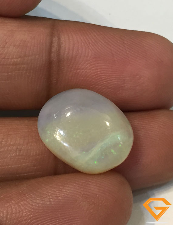 9.70 ct Natural Certified Multifire Blue Opal