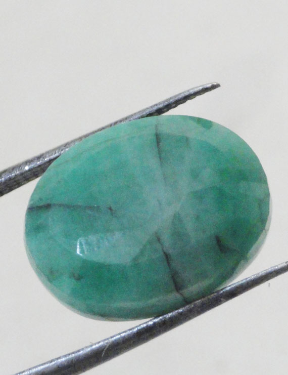 10.15 ct/11.25 ratti Natural Certified Panna (Emerald)