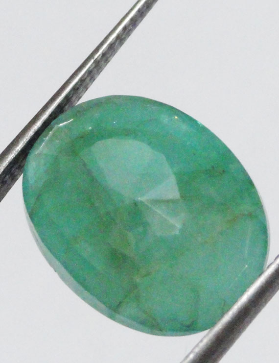 6.98 ct/7.65 ratti Natural Certified Zambian Panna (Emerald)