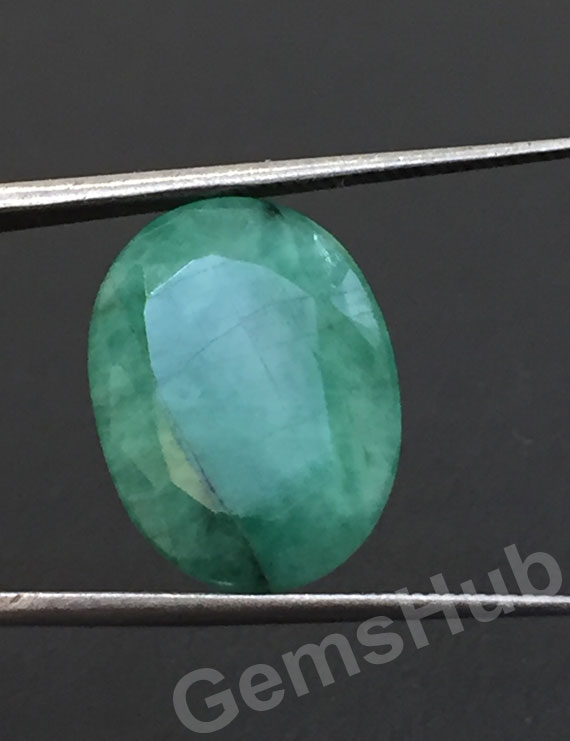 9.59 ct/10.60 ratti Natural Certified Panna (Emerald)
