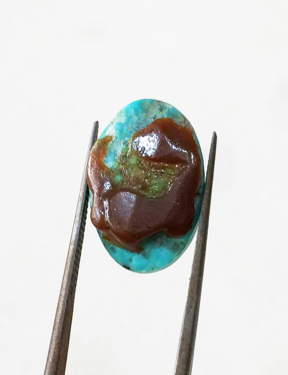 7.65 Ct Natural Firoza (Turquoise) | Certified Turquoise Gemstone