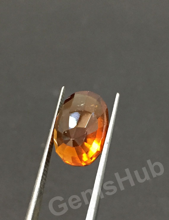 8.60 ratti (7.86 ct) Natural Hessonite Ceylon Gomed Certified