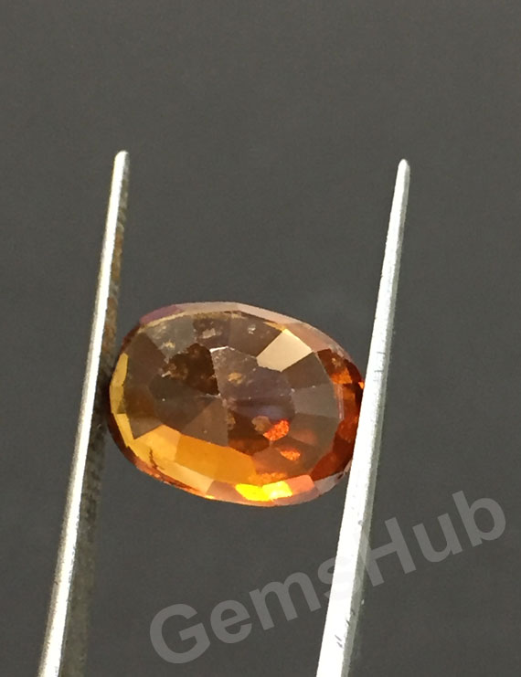 8.00 ratti (7.17 ct) Natural Hessonite Ceylon Gomed Certified