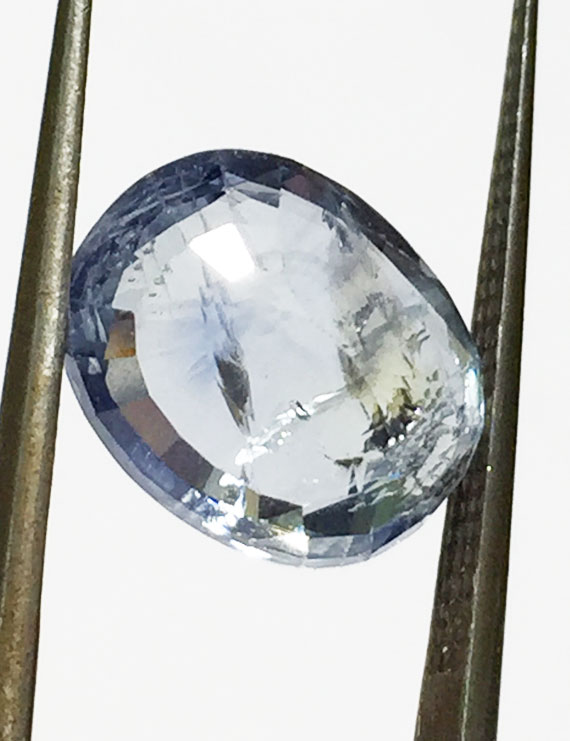 6.29 Ct/ 7.00  Ratti Natural Ceylon Blue Sapphire (Neelam) Gemstone