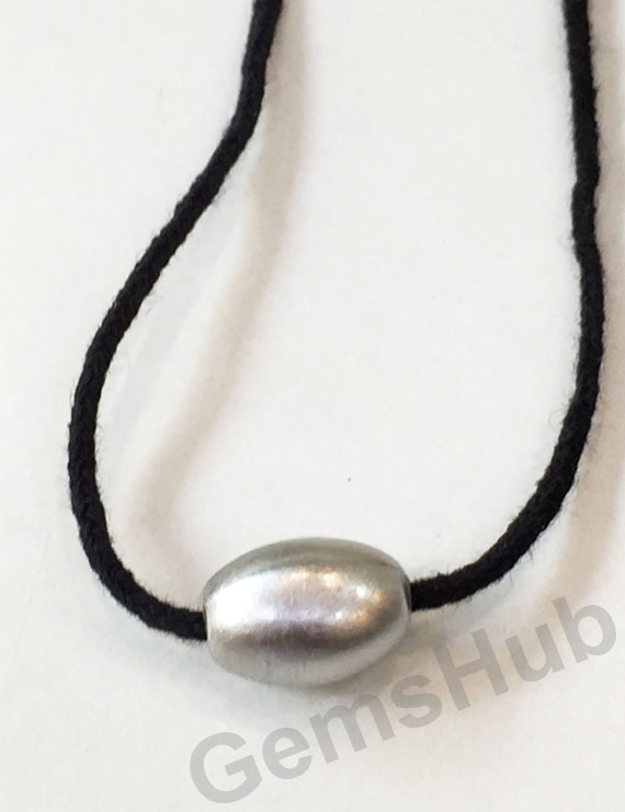 Lingam Shape Parad Gutika Pendent in thread Size- 15 mm