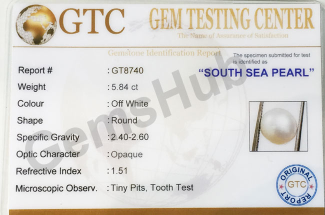 South Sea Pearl - 5.84 ct (6.50 ratti)