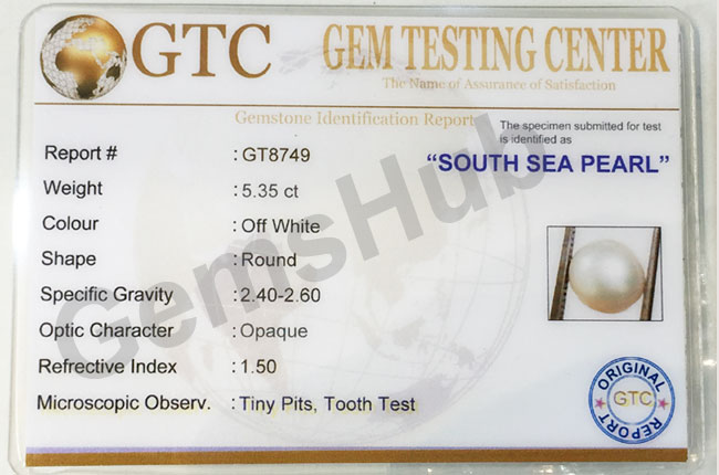 South Sea Pearl - 5.35 ct (6.00 ratti)