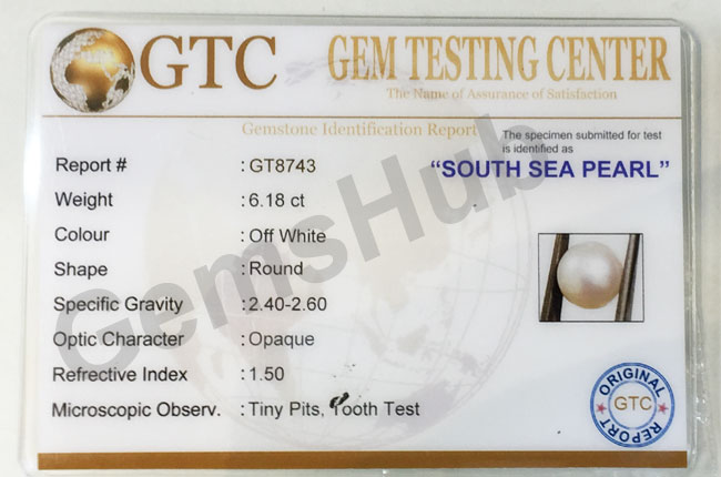 South Sea Pearl - 6.18 ct (6.90 ratti)