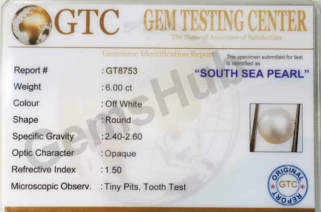 South Sea Pearl - 6.00 ct (6.50 ratti)