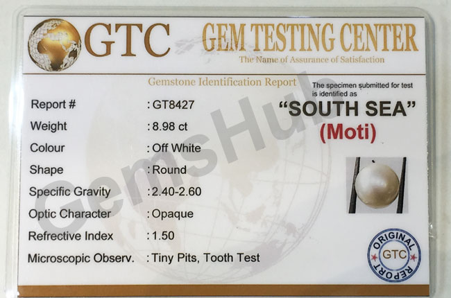 South Sea Pearl - 8.98 ct (10.00 ratti)