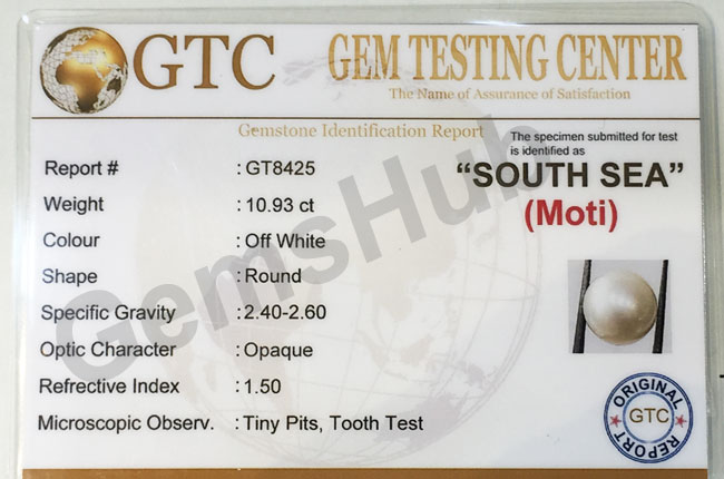 South Sea Pearl - 10.93 ct (12.25 ratti)