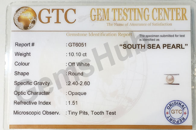 South Sea Pearl - 10.10 ct (11.22 ratti)