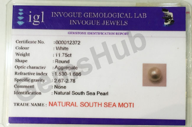 South Sea Pearl - 11.75 ct (13.00 ratti)