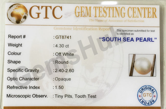 South Sea Pearl - 4.30 ct (4.80 ratti)