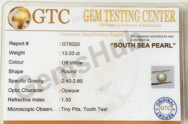 South Sea Pearl - 13.03 ct (14.50 ratti)