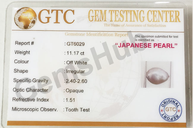 Japanese Pearl - 11.17 ct (12.50 ratti)