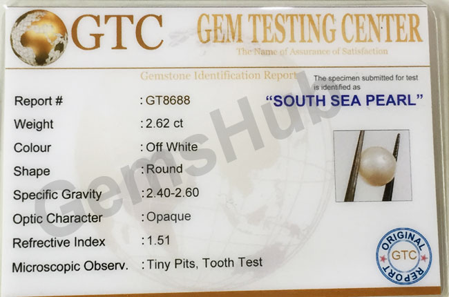 South Sea Pearl - 2.62 ct (2.90 ratti)