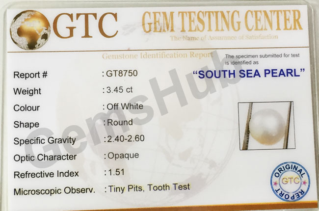 South Sea Pearl - 3.45 ct (3.83 ratti)