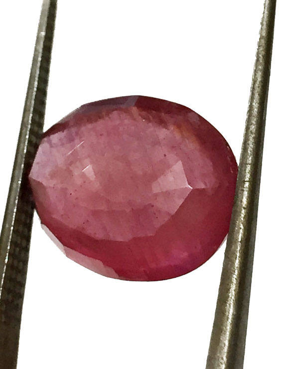 6.88 ct Natural Certified New Burma Ruby/Manik