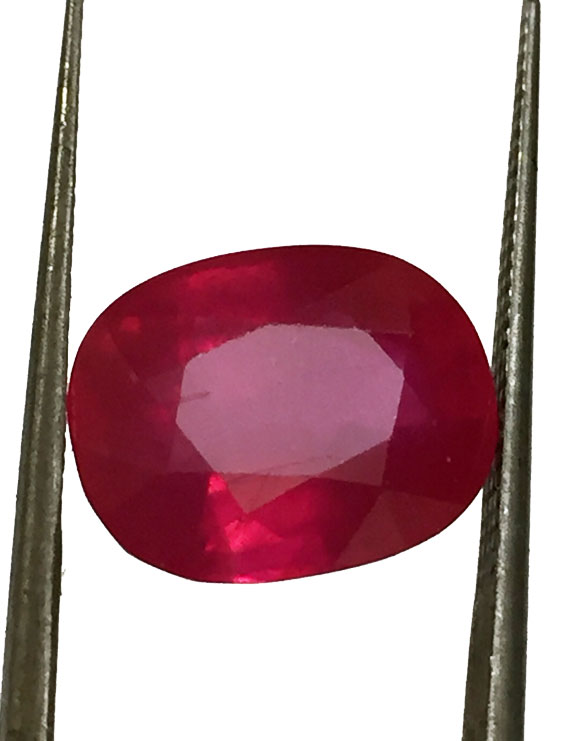 8.75 ct Natural Certified New Burma Ruby/Manik