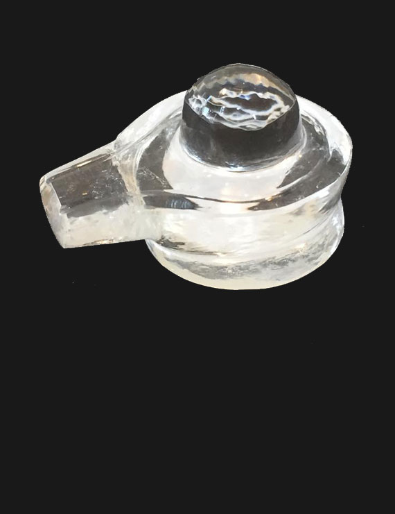 12 grm Natural Certified Sphatik/Crystal Shivling