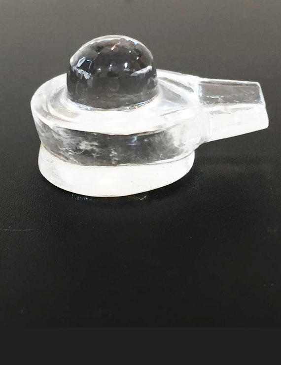 12 grm Natural Certified Sphatik/Crystal Shivling