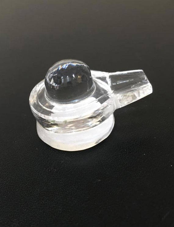 13 grm Natural Certified Sphatik/Crystal Shivling