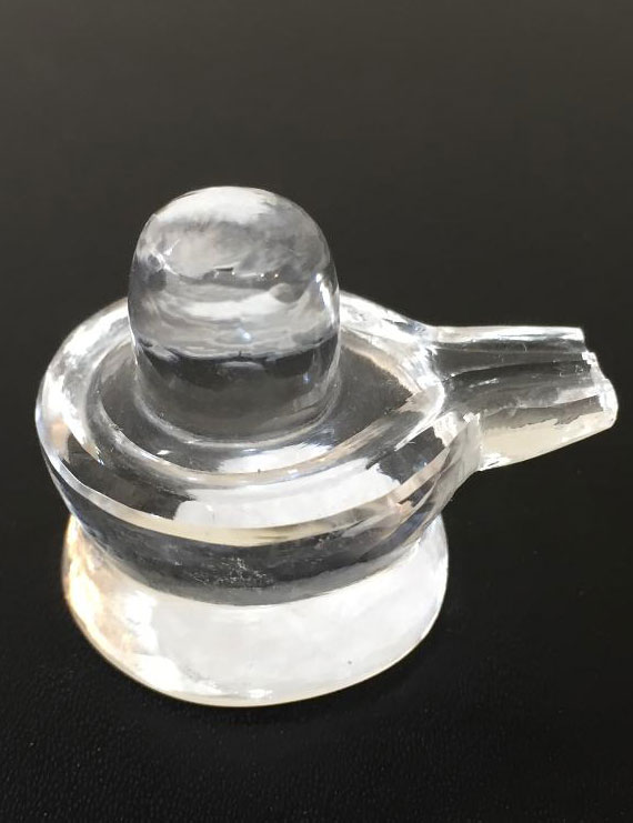 15 grm Natural Certified Sphatik/Crystal Shivling