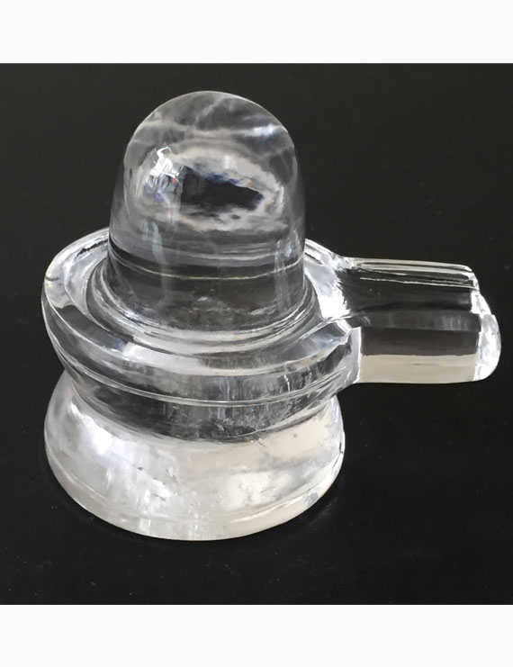 188 gm Natural Certified Sphatik Shivling /Crystal Shivling