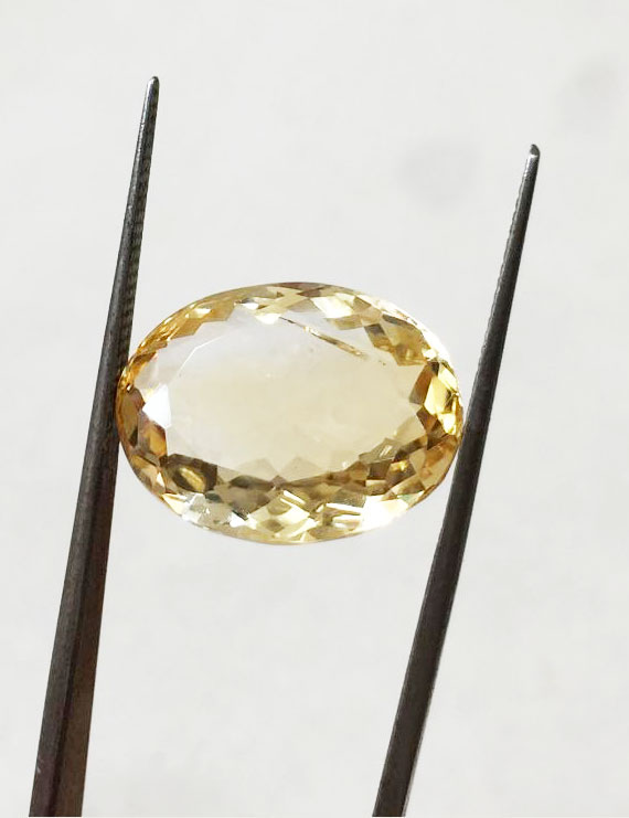 11.25 ratti (10.19 ct) Natural Certified Sunela (Citrine) — Buy Online India | Gemshub