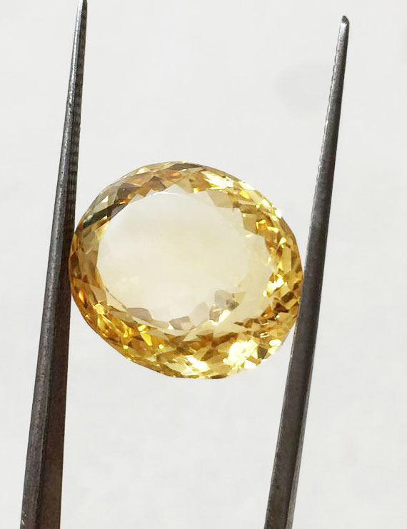 16.60 ratti (14.96 ct) Natural Certified Sunela (Citrine) — Buy Online India | Gemshub