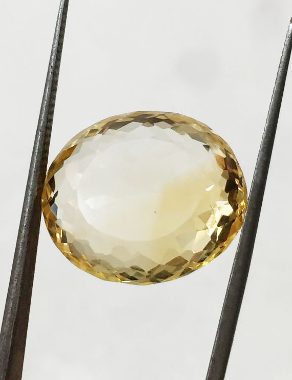 17.22 ratti (15.50 ct) Natural Certified Sunela (Citrine) — Buy Online India | Gemshub