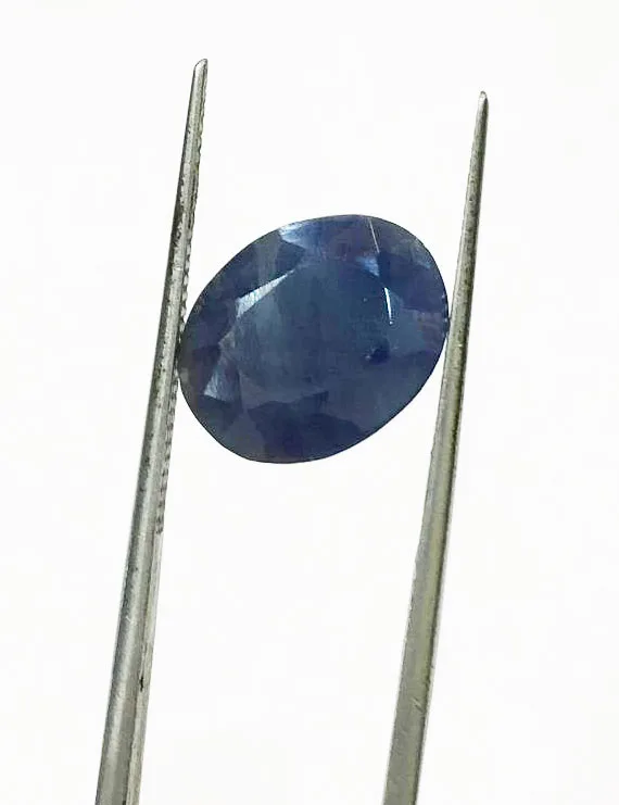 6.63 Ratti (5.97 Ct) Natural Non-Heat Non-Treated Blue Sapphire (Neelam)